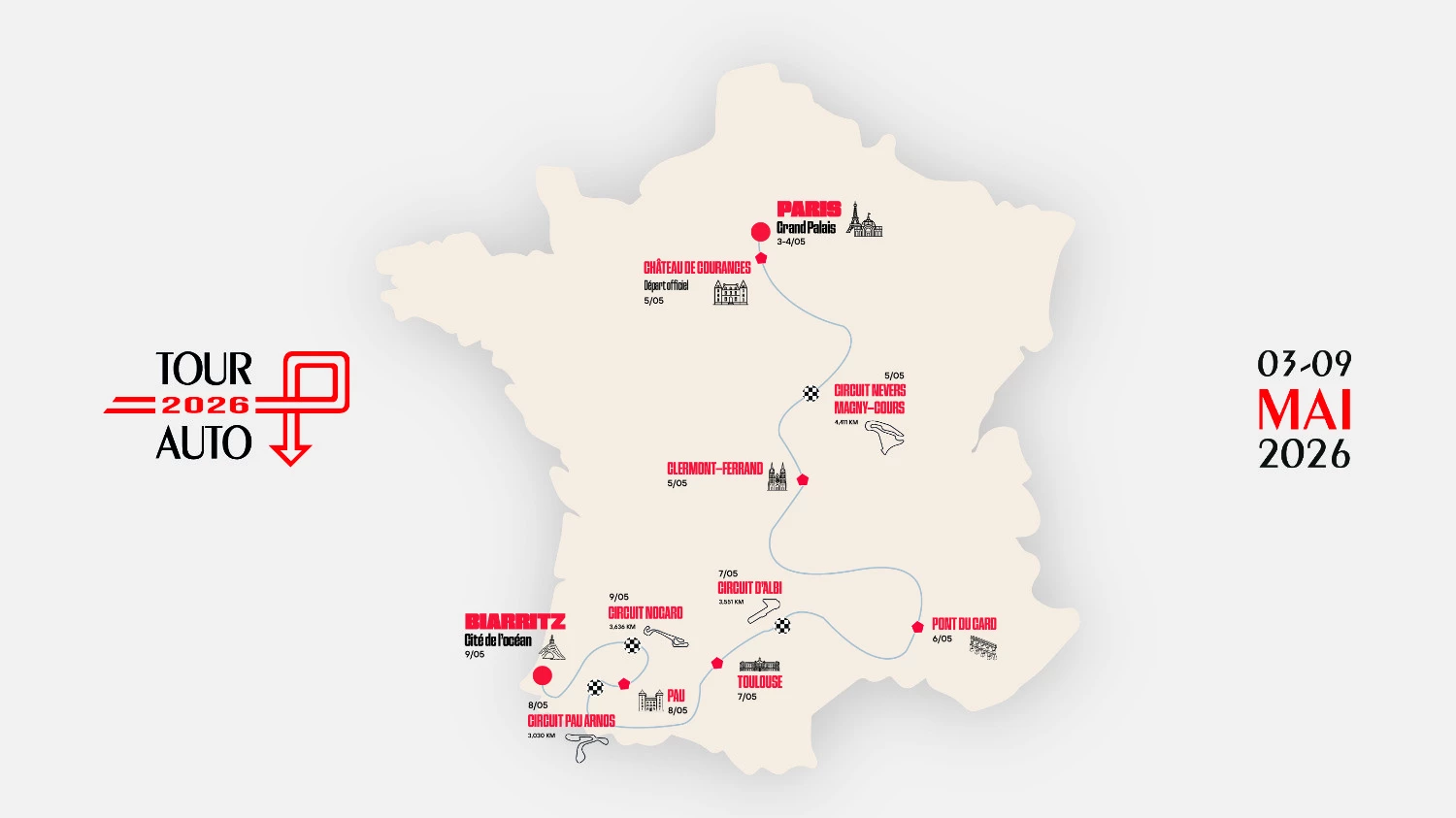 Affiche TOUR AUTO 2026