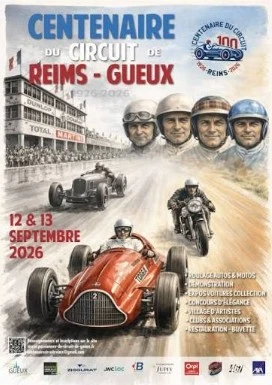 Affiche 100 ans du Circuit de Gueux
